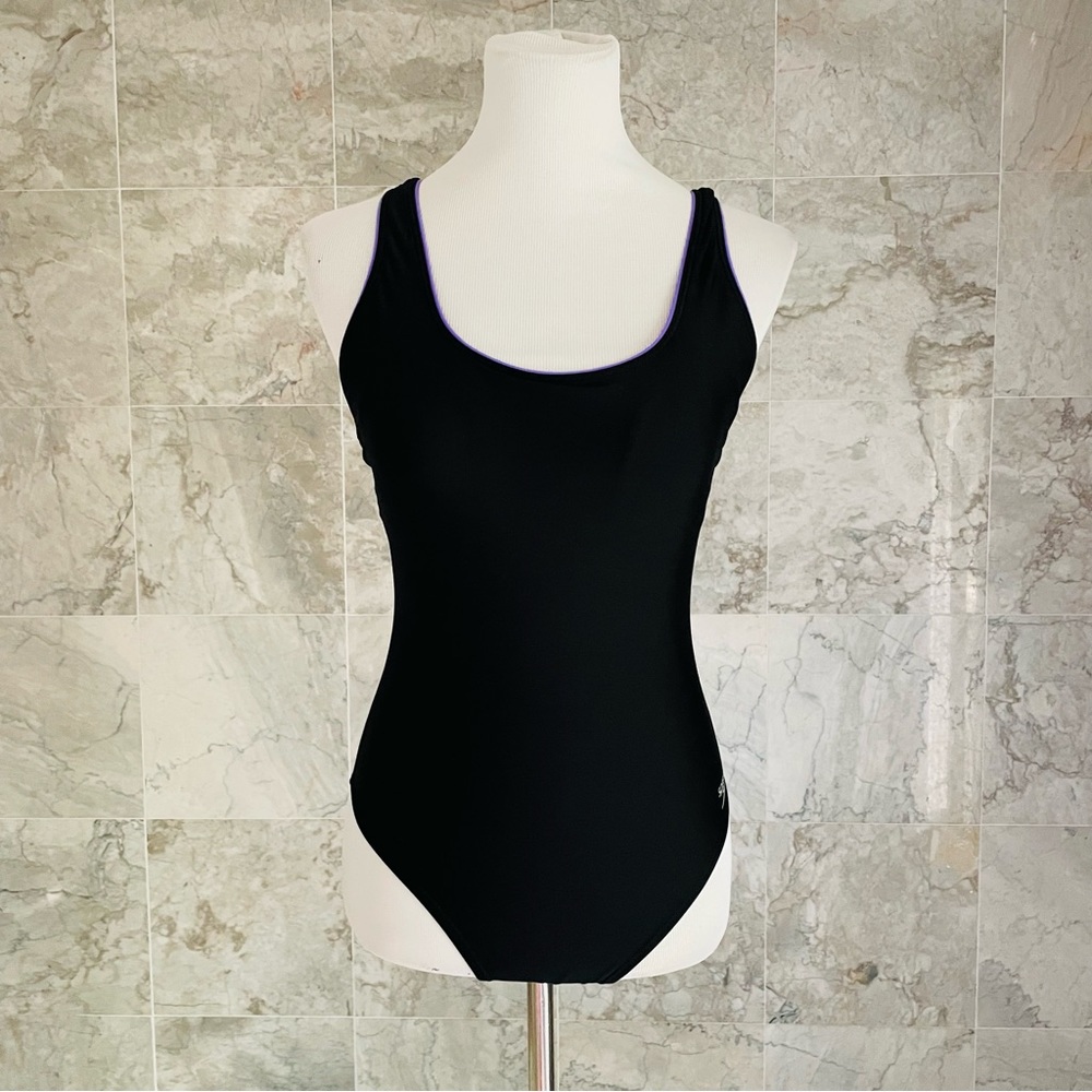 Speedo Ultraback with Piping One Piece Swimsuit - Picture 2 of 8
